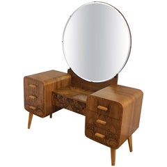 Antique Art Deco Dressing Table Made in Poland