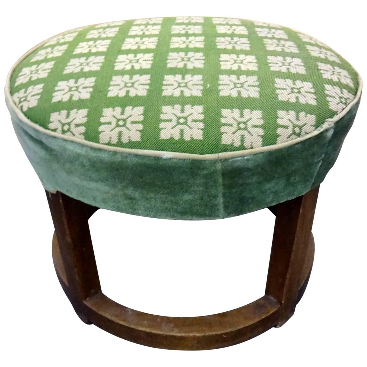 Canvas Ottoman from the 1930s For Sale