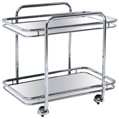 Tubular Stell Bar Cart, 20th Century