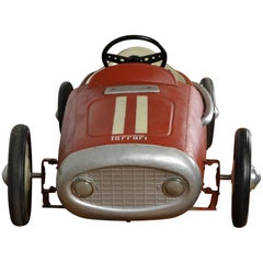 Vintage Pedal Car Ferrari Racer, Morellet et Guérineau, France, 1950s