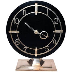 Art Deco English Modernist Clock by Smiths