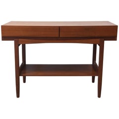 1960s Ib Kofod-Larsen Teak Console Sideboard Table