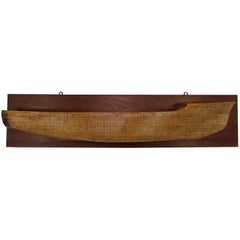 Half-Hull Schooner Boat Model, circa 1890s
