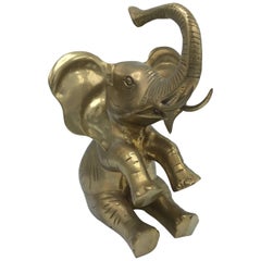 1960s Italian Brass Elephant Sculpture