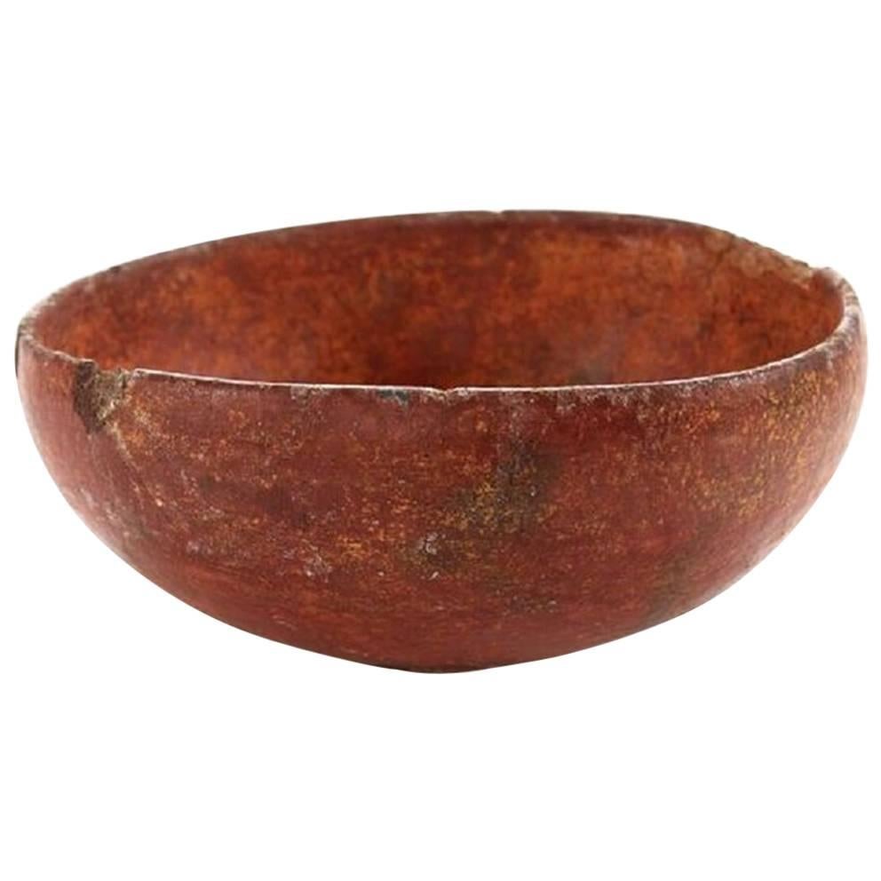 19th Century Primitive Italian Clay Bowl