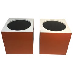 Mod Verner Panton Style Cube Side Tables/Stools