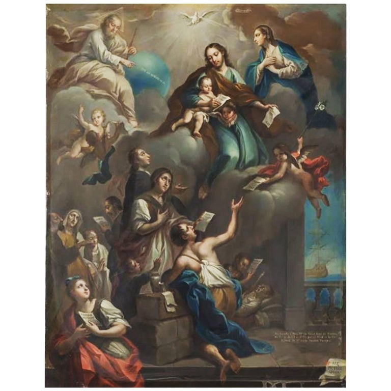 <i></noscript>Saint Joseph's Dream,</i> 1774, by Joans Patris Morlete Ruiz, offered by Diptych Fine Arts