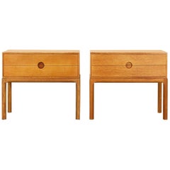 Pair of Commodes Nightstand by Aksel Kjersgaard, 1955, Denmark