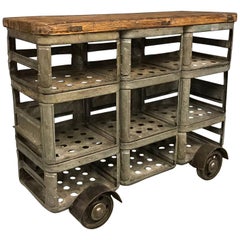 Used Industrial Shelving Unit by Hrdla Design