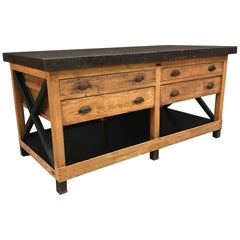 Used Belgian Lithographers Workbench from Brussels