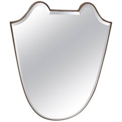 Beautiful Italian Mirror in the Taste of Gio Ponti, circa 1960