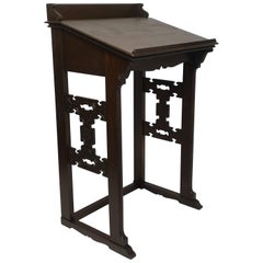 Antique Carved Oak Podium or Lectern, American, 19th Century