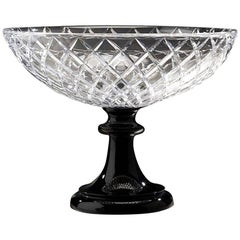 Crystal Centrepiece in Clear and Black