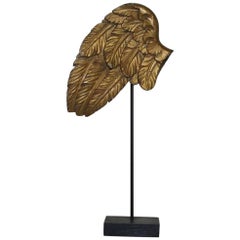 18th Century, Italian Carved Wooden Wing of a Baroque Angel