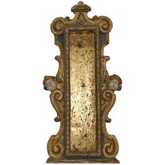 Italian 18th Century Baroque Gilded Reliquary Shrine with Angel Heads