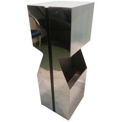 Illuminated Magazine Plant Pedestal by Neal Small 1970s, Offered by La Porte Illuminated Magazine Plant Pedestal by Neal Small 1970s, Offered by La Porte
