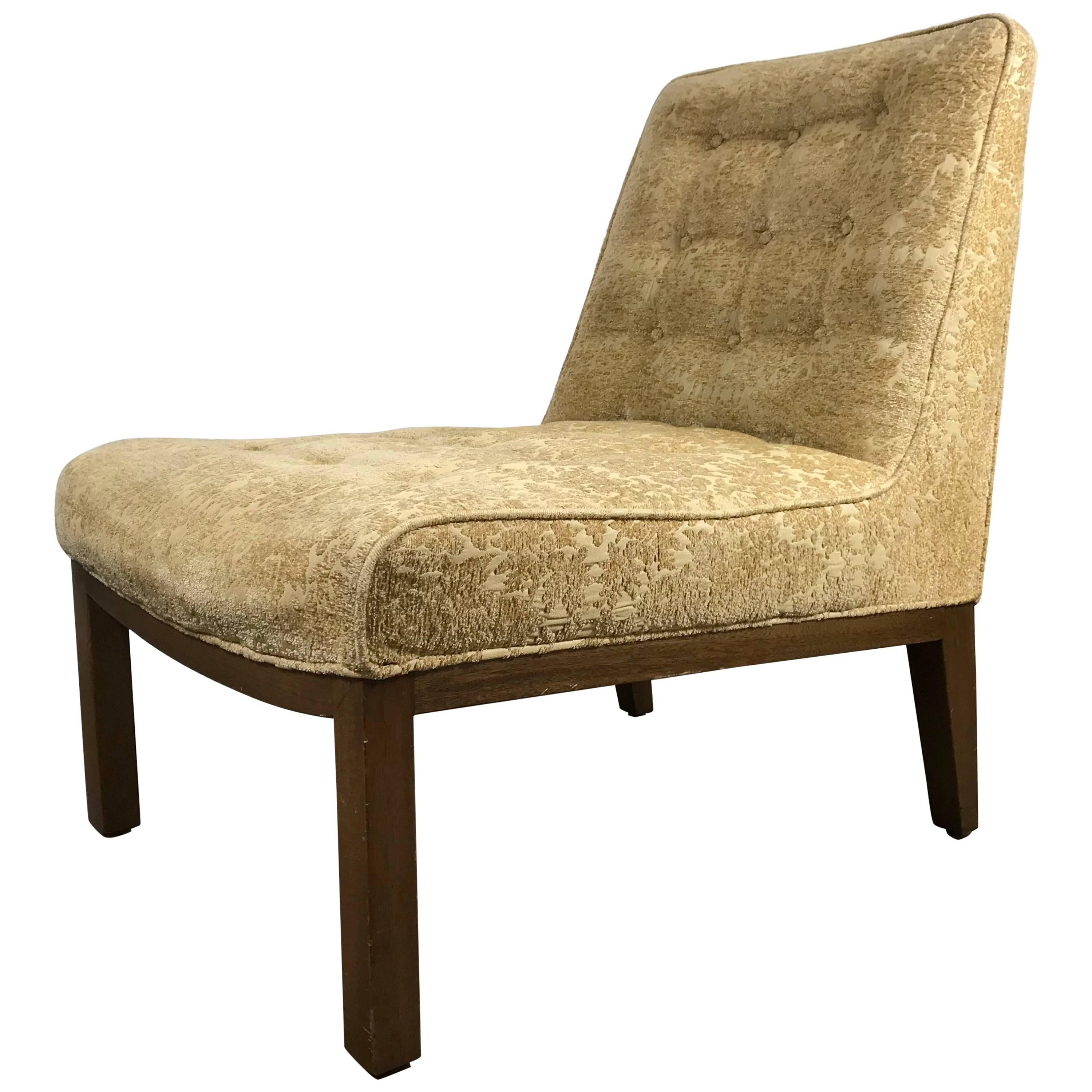 Classic Modern Slipper Chair Designed by Edward Wormley for Dunbar