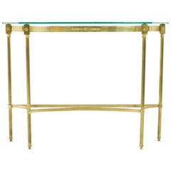 Brass and Mirror Console, Side Table, 1960s