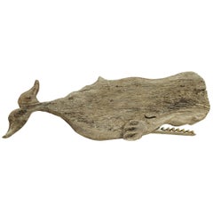 Carved Whale Plaque