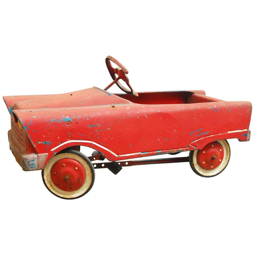 Vintage American Murray Red Child's Roadster Pedal Car