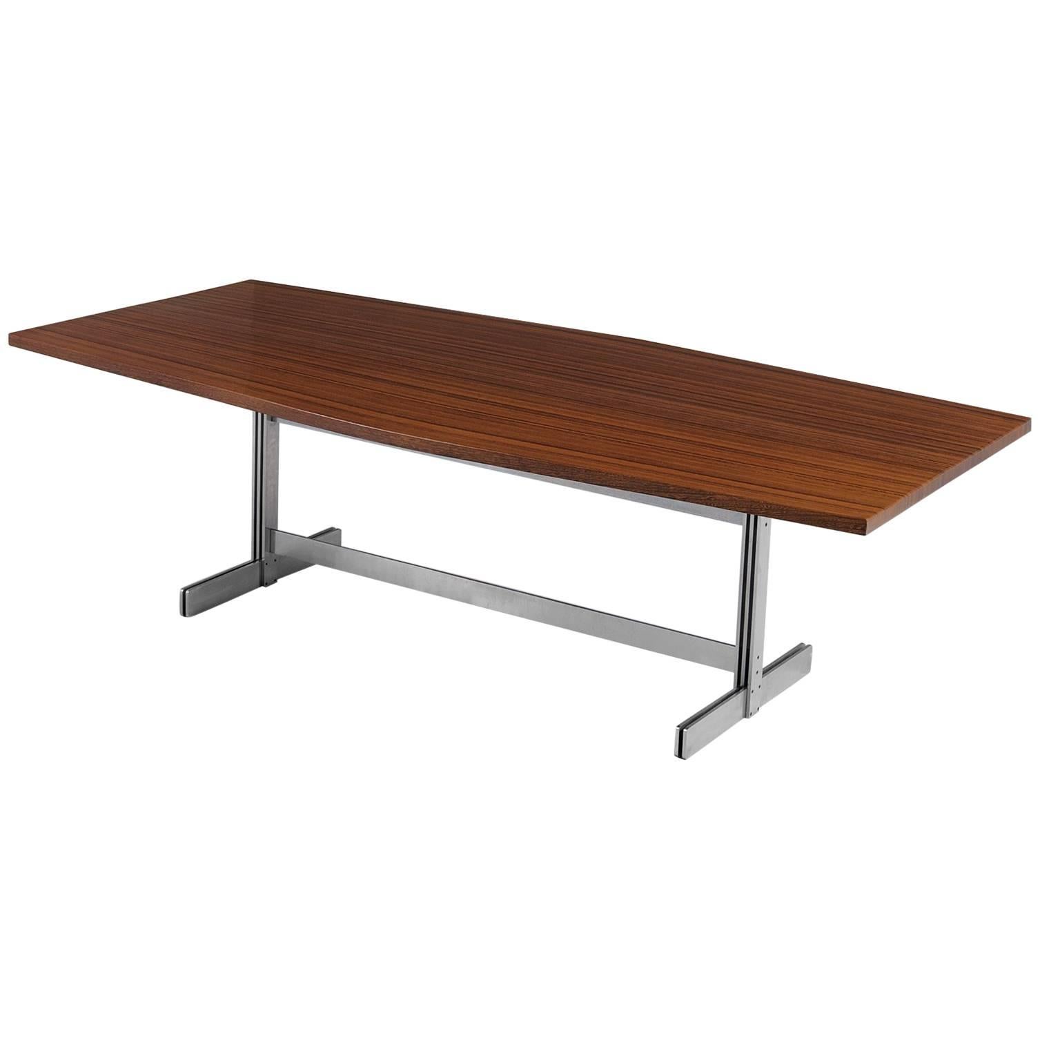 Jules Wabbes 'Tonneau' Table in Solid Wenge