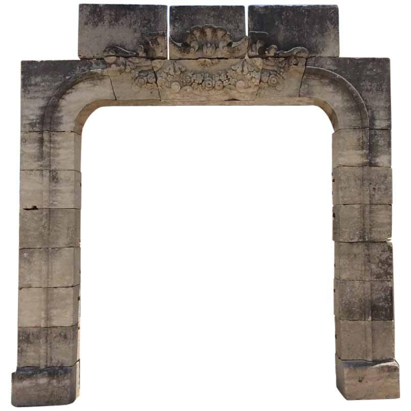 18th Century Stone Entry from Castle in Europe, circa 1800s