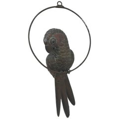 Original Sergio Bustamante Hanging Parrot Sculpture