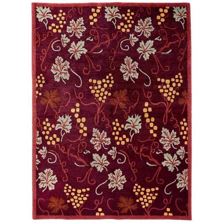 Floral Red and Gold Rug For Sale at 1stDibs red and gold rugs