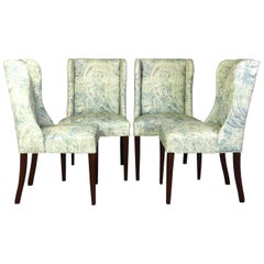 Set of Four Upholstered Dining Chairs