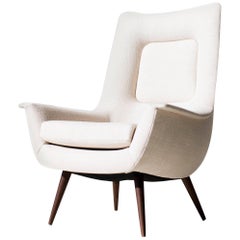 Lawrence Peabody High Back Lounge Chair P-1714 for Craft Associates Furniture