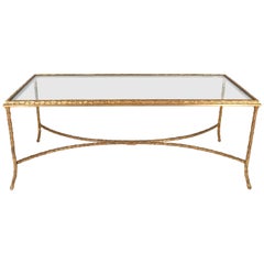 French Gilt Bronze Cocktail Table in the Style of Maison Baguès, circa 1950s