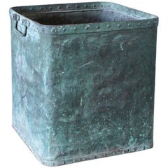 Antique Verdigris Copper Tub