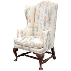 19th Century Diminutive or Child's Walnut Wingback Chair, American