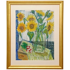 Sunflower Painting by French Artist Nicolas Hammel