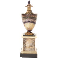 Early 19th Century Blue John and Marble Urn