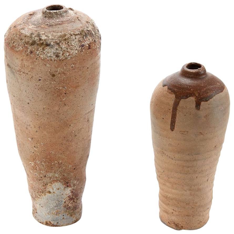 Zwei Pieces eines Paares von verkrustetem Cizao-Handelsgeschirr aus Fujian, 13./14.