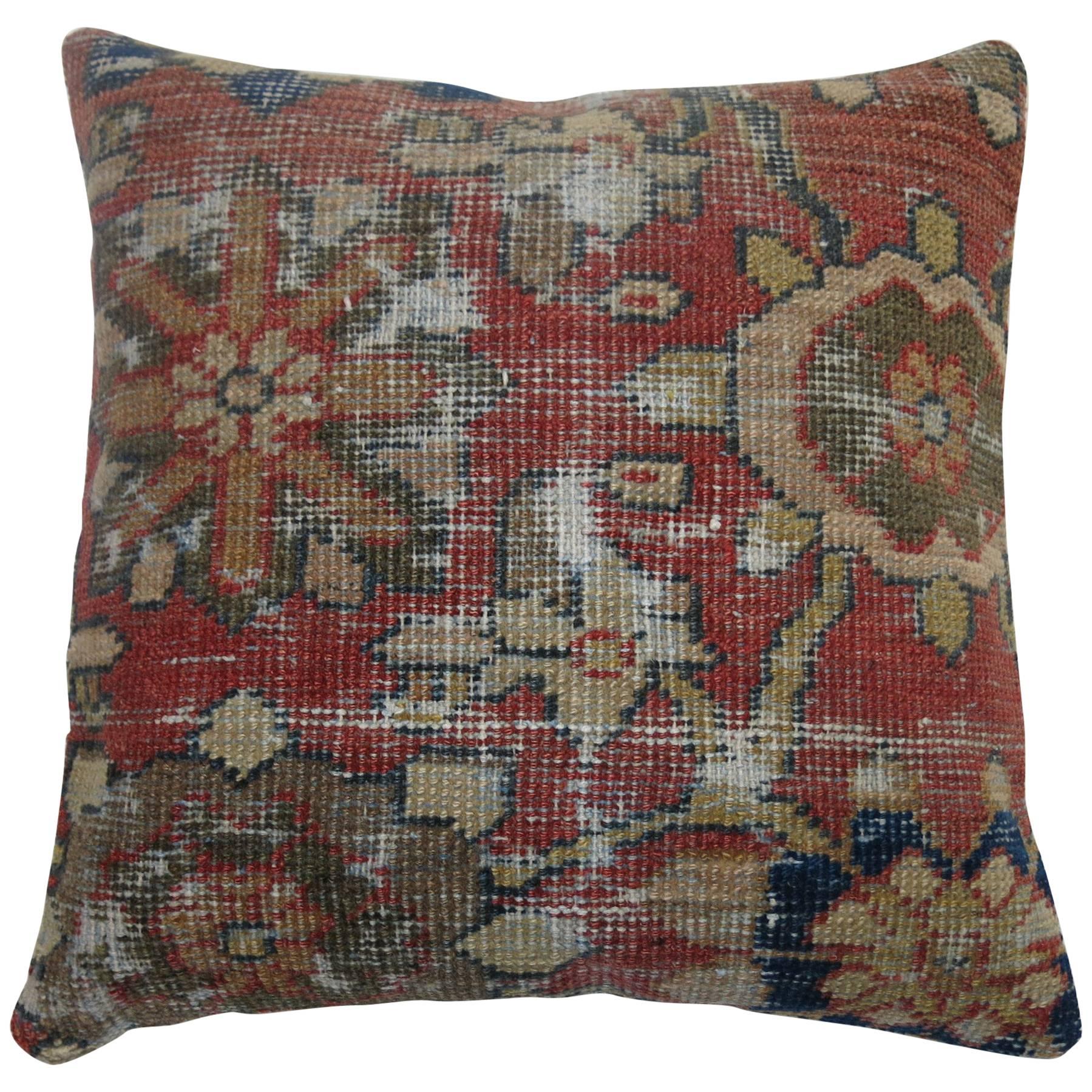 Rustic Shabby Chic Persian Rug Pillow