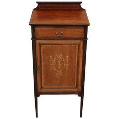 Antique Quality Edwardian Mahogany Music or Bedside Cabinet Table