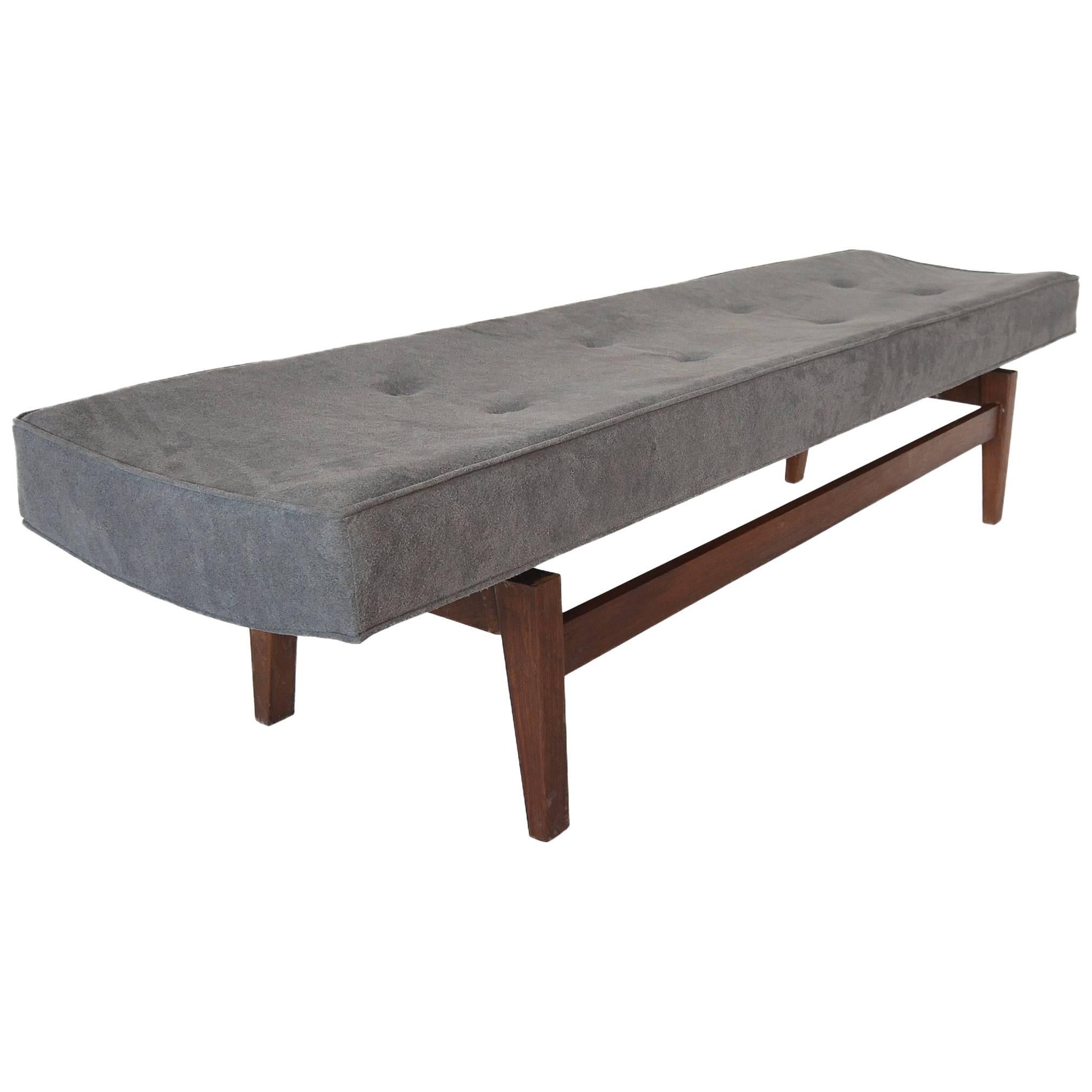 Jens Risom Bench in Suede