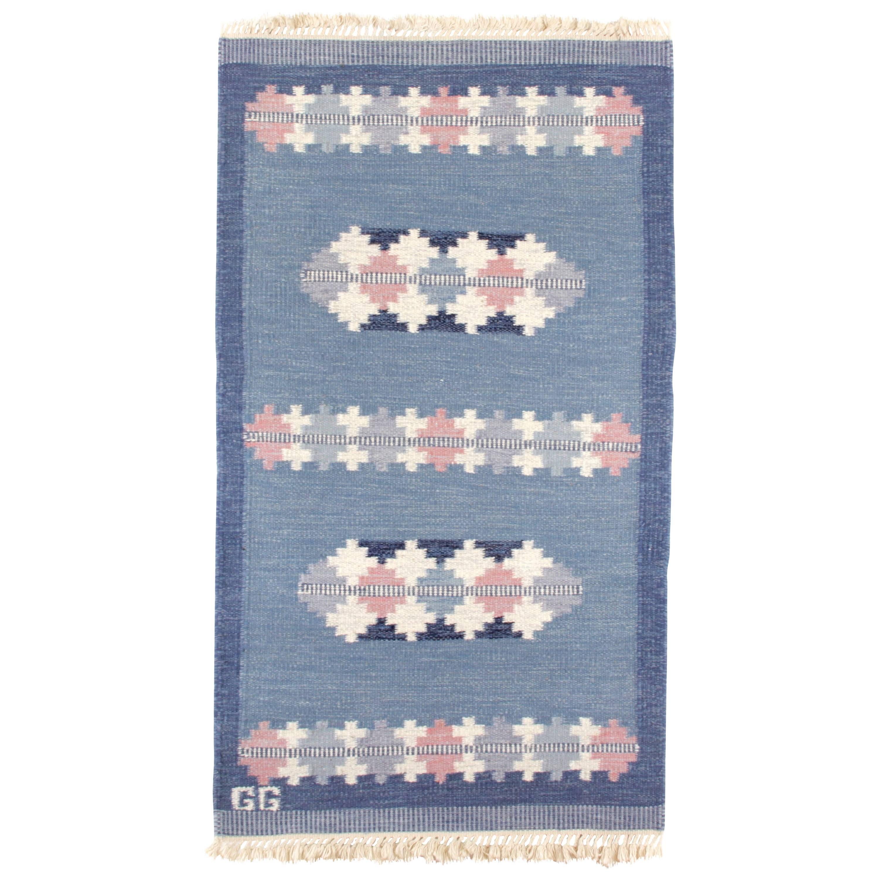 Swedish Rolakan Carpet Handwoven Wool