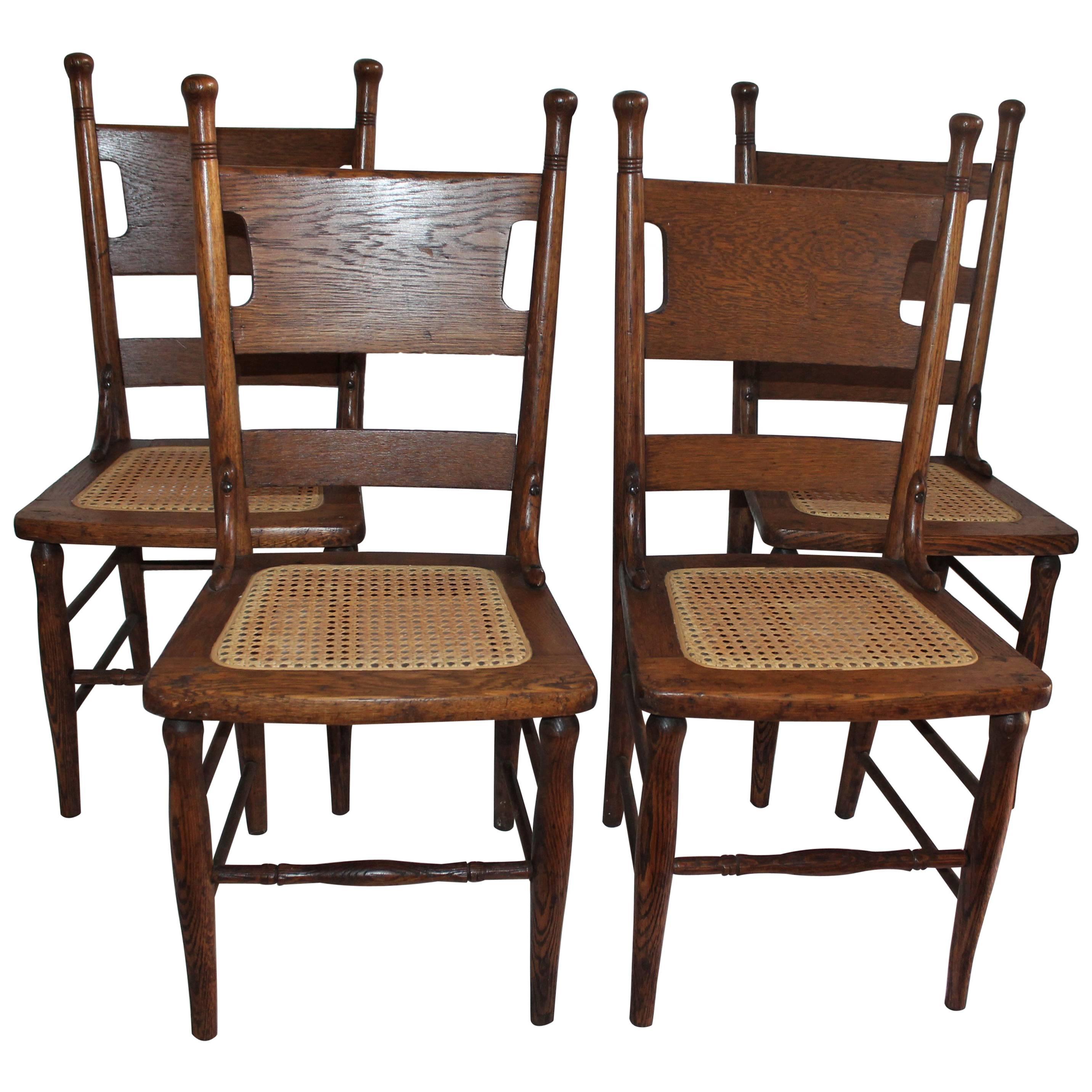 Four 19th Century Oak Children’s Chairs