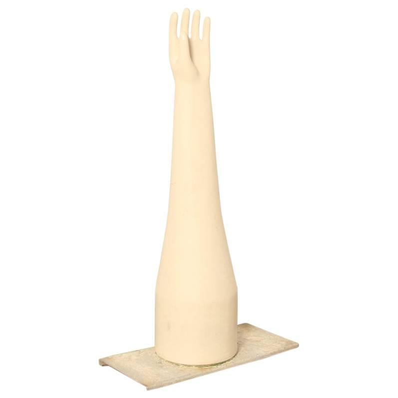 Porcelain Latex Glove Mold Extra Large For Sale
