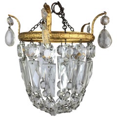 Antique Small 'Bag Style' Hanging Light