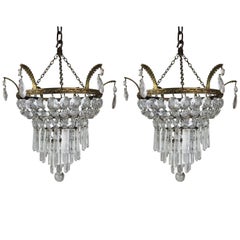 Pair of 'Bag Style' Hanging Lights