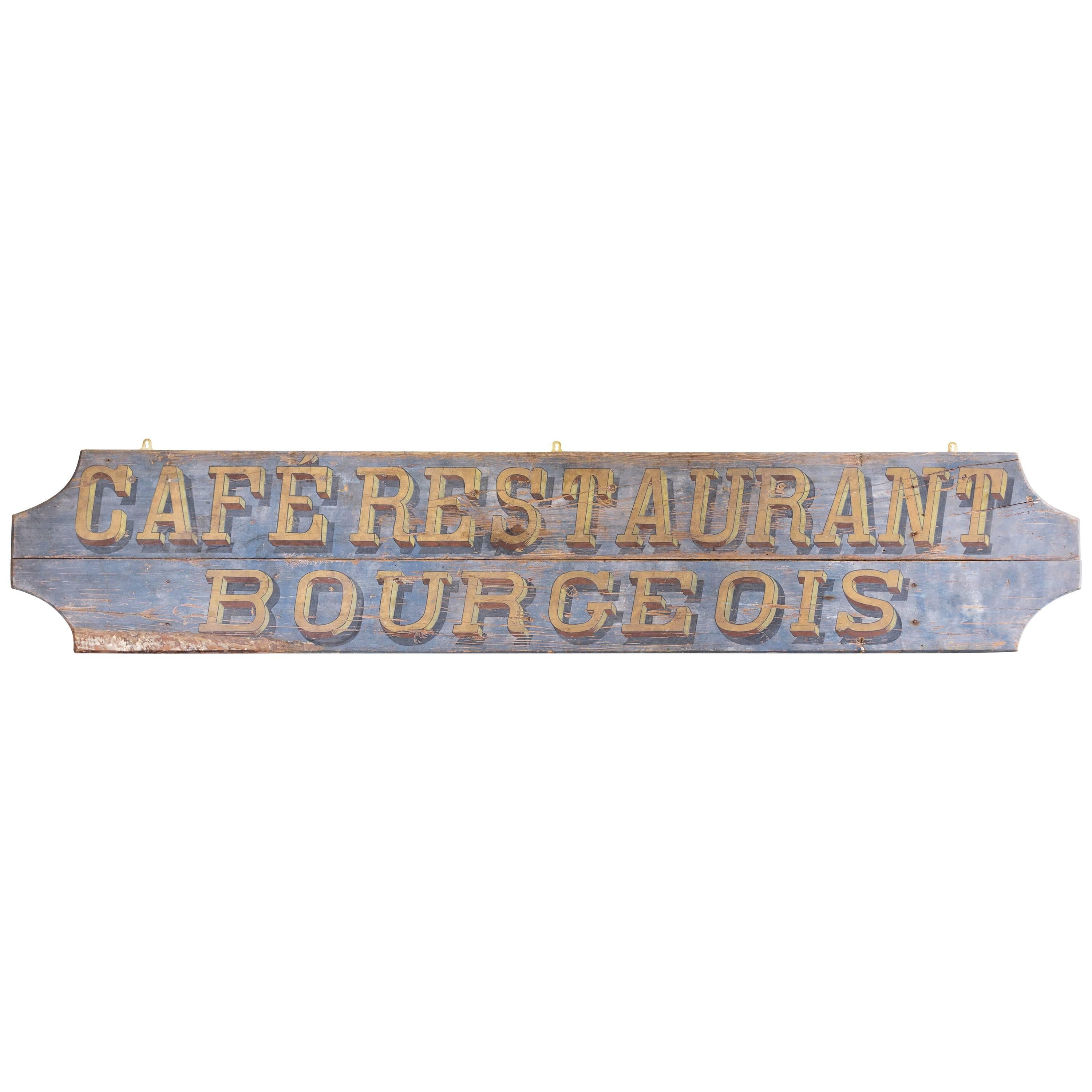 French Restaurant Signboard