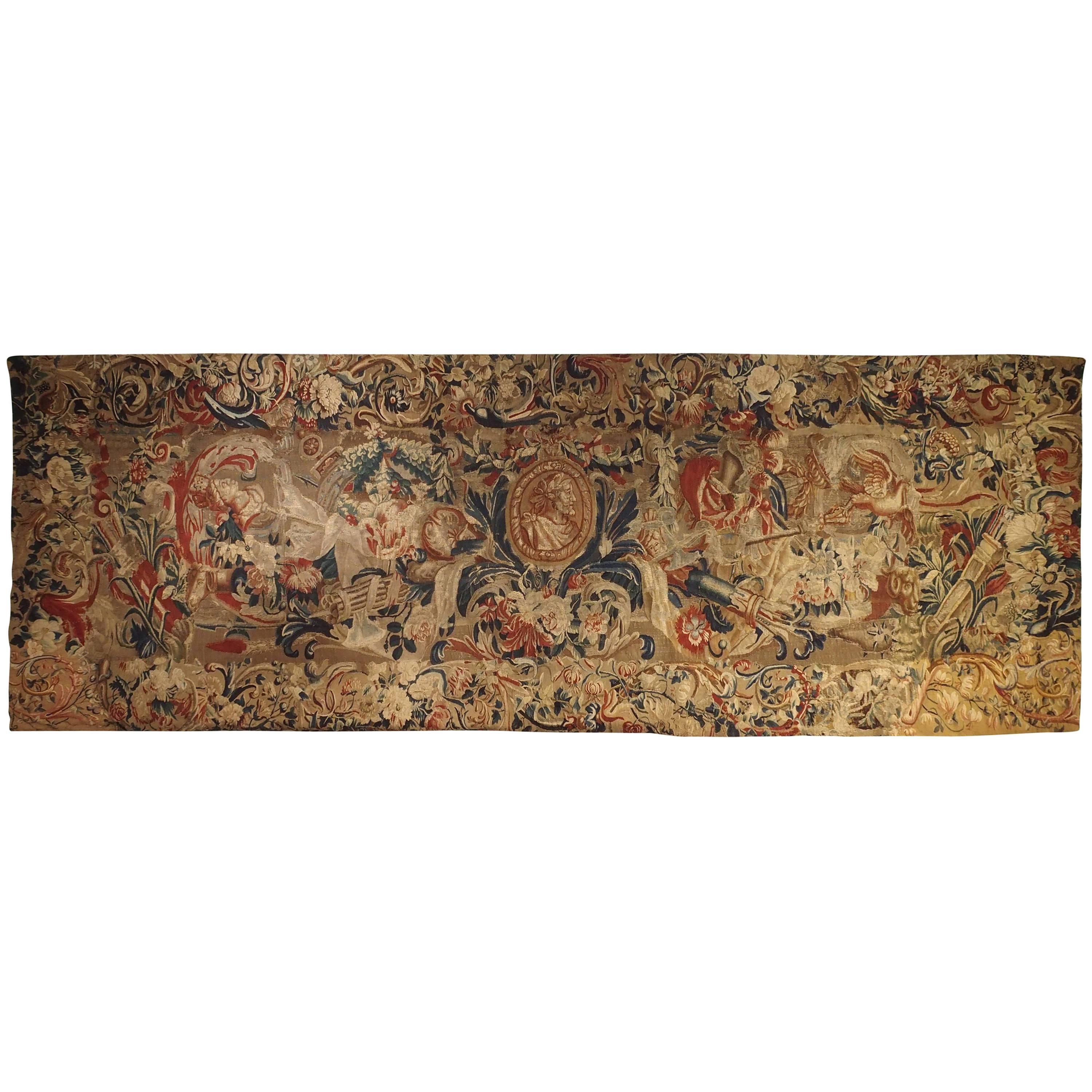 Antique French Beauvais Tapestry from the Late 17th Century For Sale