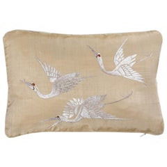 Japanese Silk Embroidered Pillow