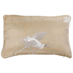 Japanese Silk Embroidered Pillow 