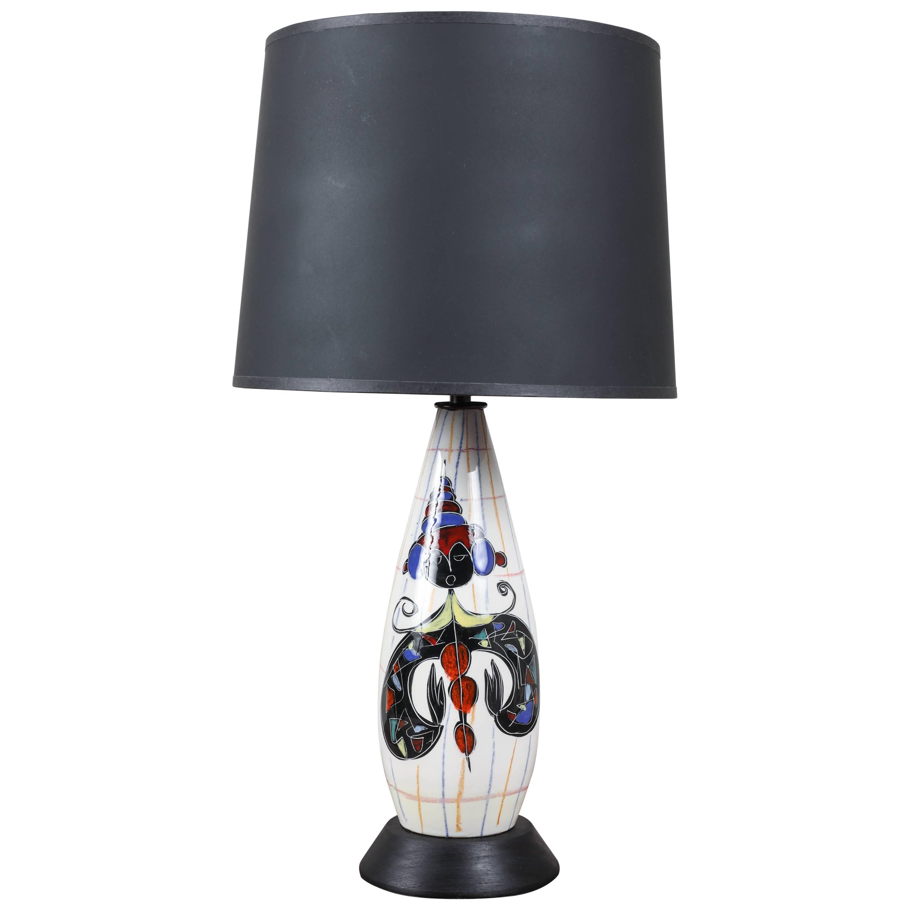 Midcentury Italian Table Lamp For Sale