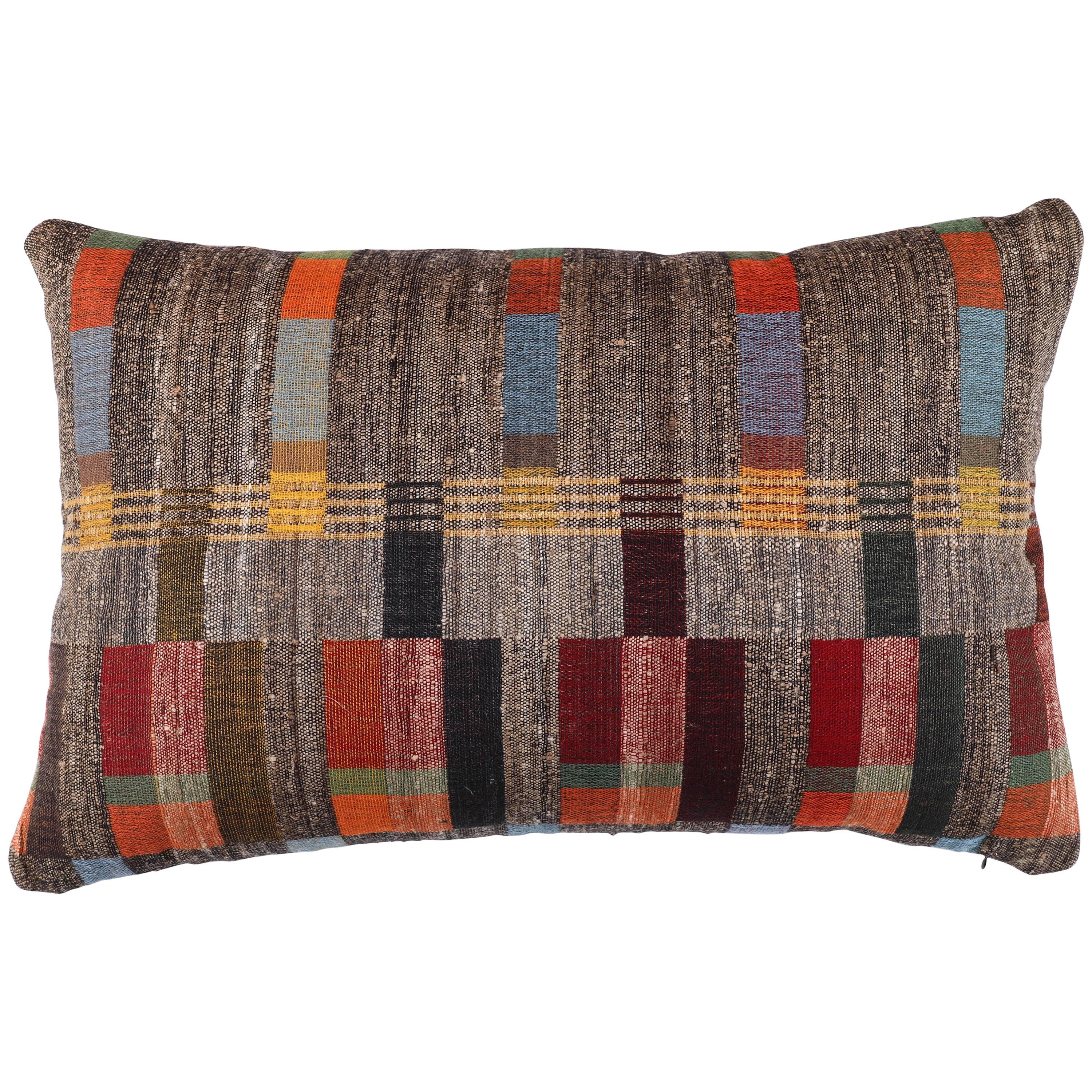Indian Handwoven Pillow For Sale